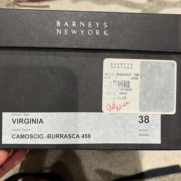 Barney’s New York blue/ Navy Virginia ankle wrap - Picture 5 of 5